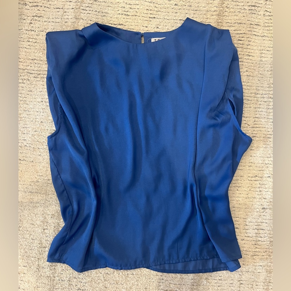 TCEC Blue Satin Top